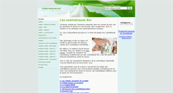Desktop Screenshot of cosmetiques-bio.net